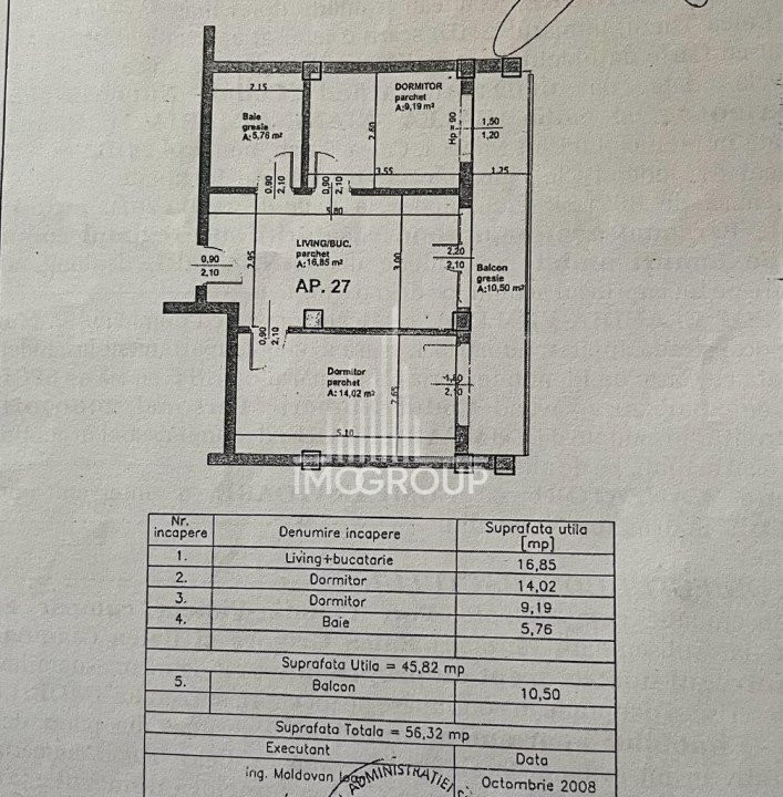 De vanzare apartament 2 camere Calea Turzii