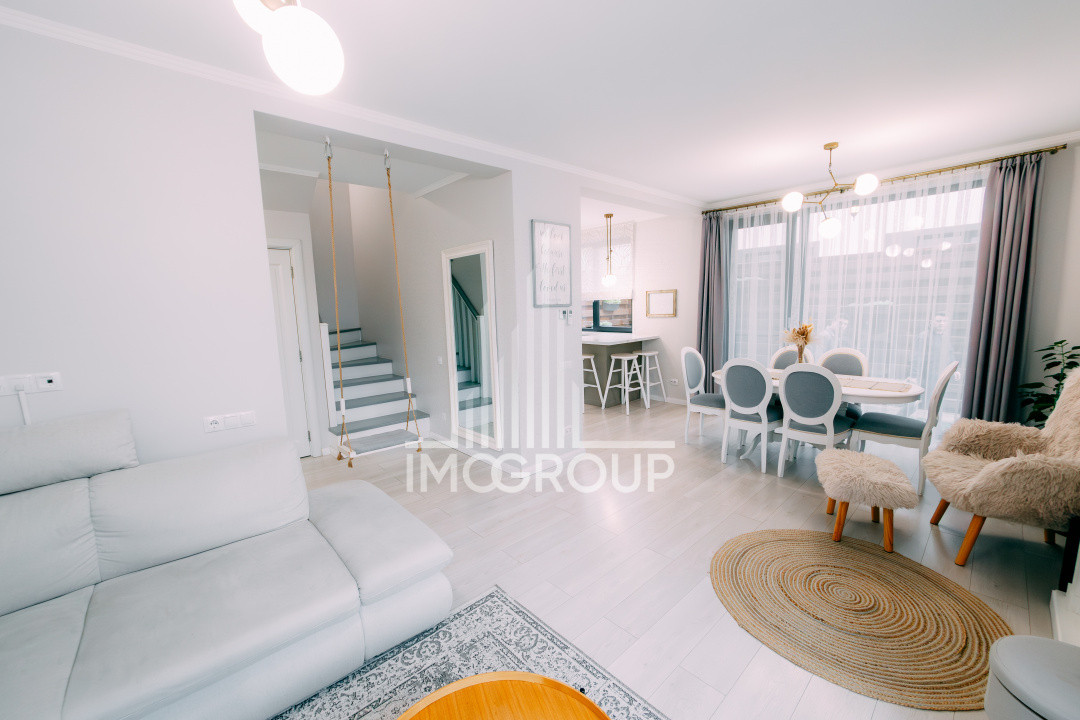 Duplex 105mp, cu 4 camere, 115mp curte liberă și terasă generoasă, Între Lacuri