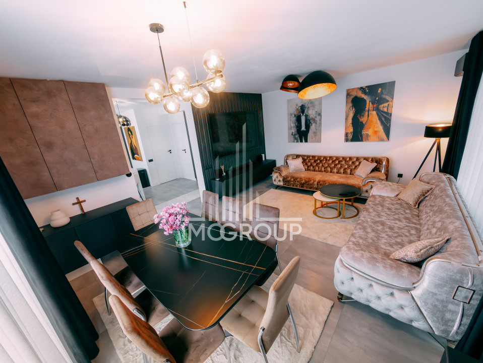 Duplex finisat premium, 4 camere, Între Lacuri