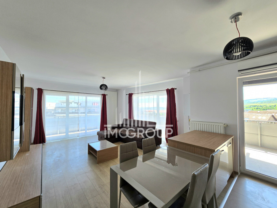 Apartament modern cu 3 camere, 2 băi și terasă de 30 mp, garaj