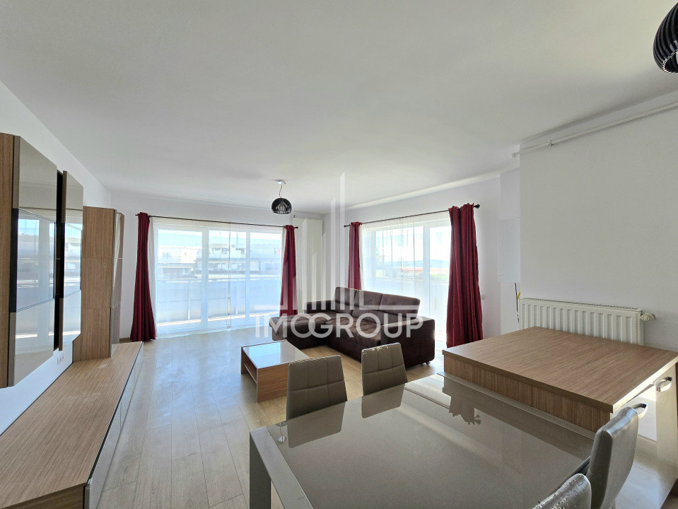 Apartament modern cu 3 camere, 2 băi și terasă de 30 mp, garaj