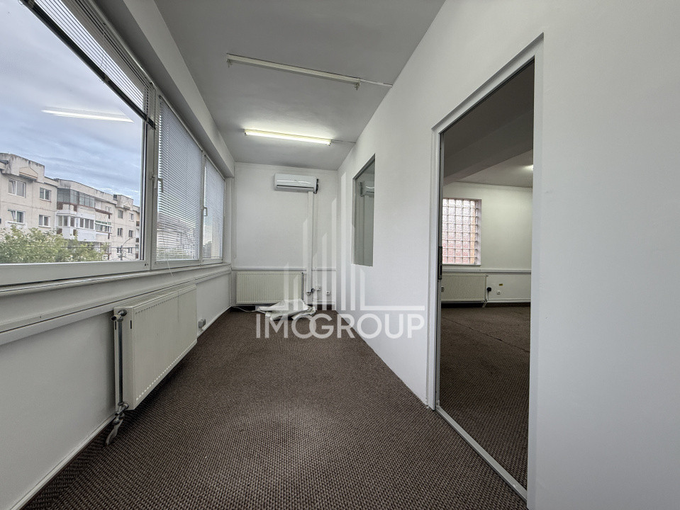 Spațiu de birouri | 3 încăperi | AC | 2 balcoane | 2 băi | 3 parcări 
