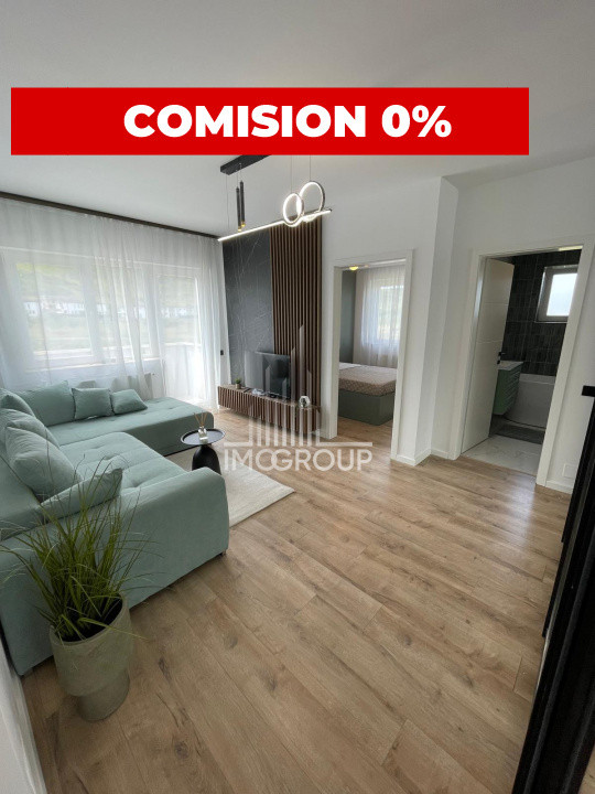Comision 0% – Ap. 2 camere, bucatarie decomandata, balcon, luminos, Florești