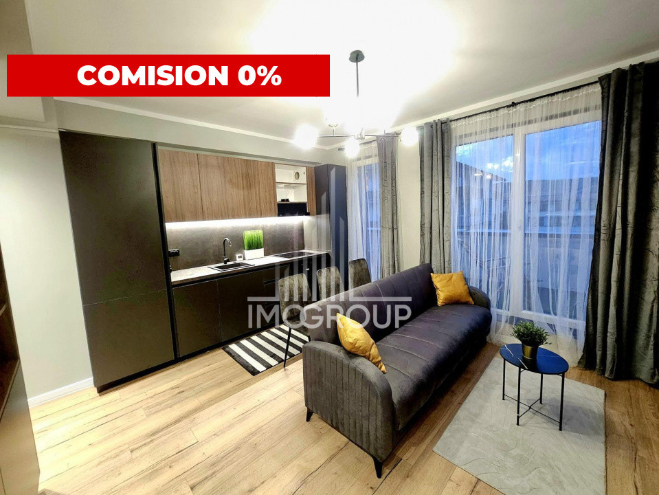 Comision 0% – 2 camere, etaj retras, terasă 23 mp, mobilat, Florești Terra.