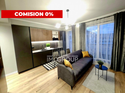 Comision 0% – 2 camere, etaj retras, terasă 23 mp, mobilat, Florești Terra.