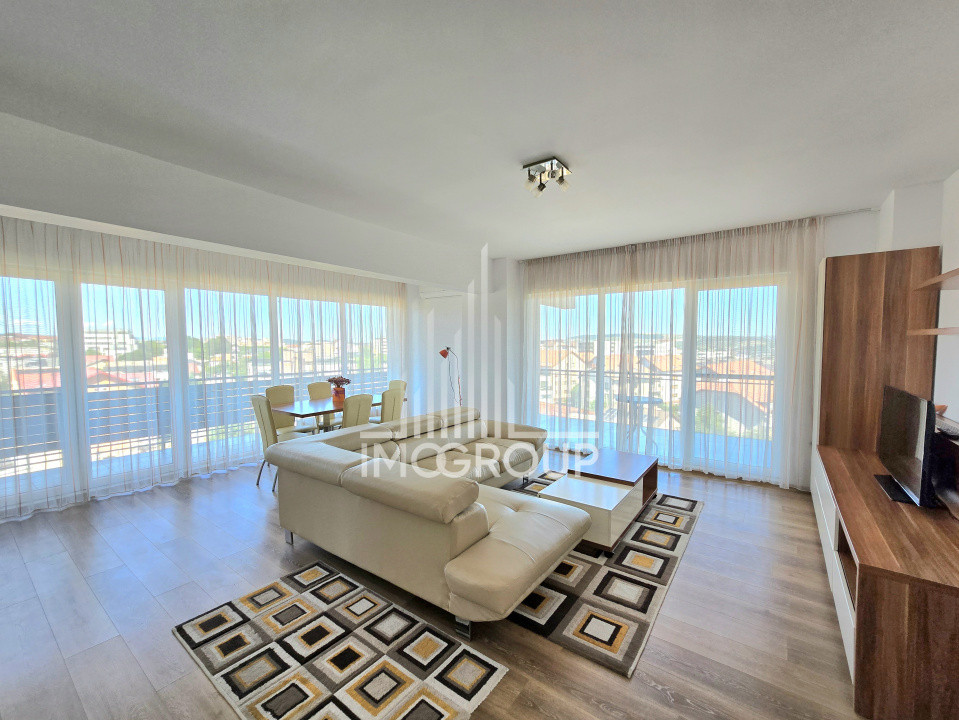 Apartament de lux 3 cam de inchiriat cu terasa panaoramic - Buna Ziua