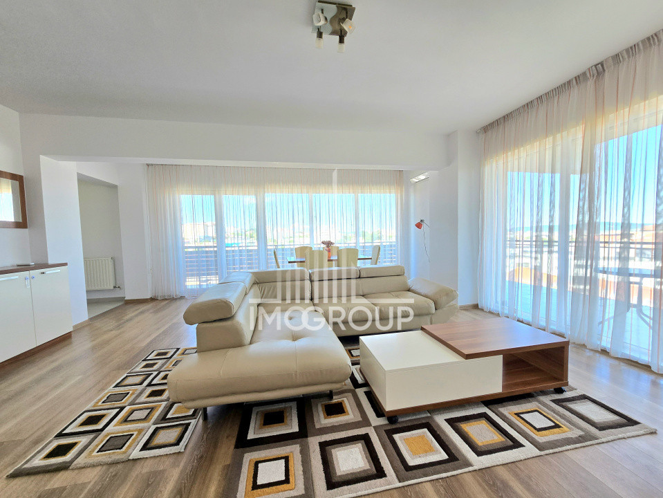 Apartament de lux 3 cam de inchiriat cu terasa panaoramic - Buna Ziua
