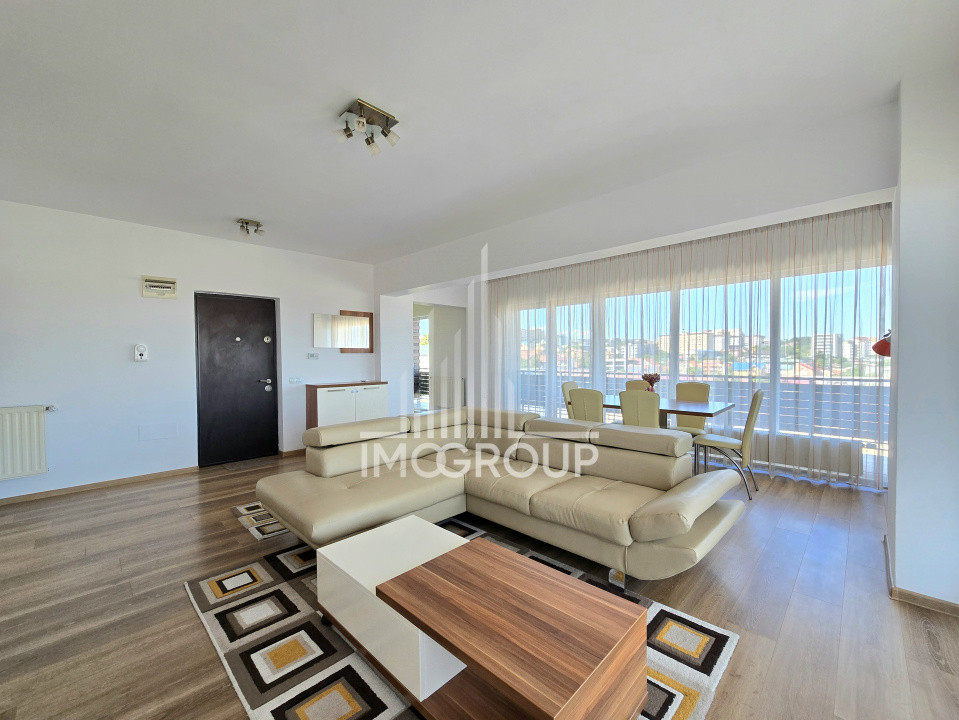 Apartament de lux 3 cam de inchiriat cu terasa panaoramic - Buna Ziua
