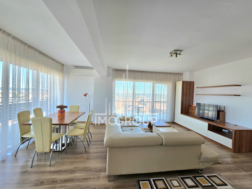 Apartament de lux 3 cam de inchiriat cu terasa panaoramic - Buna Ziua