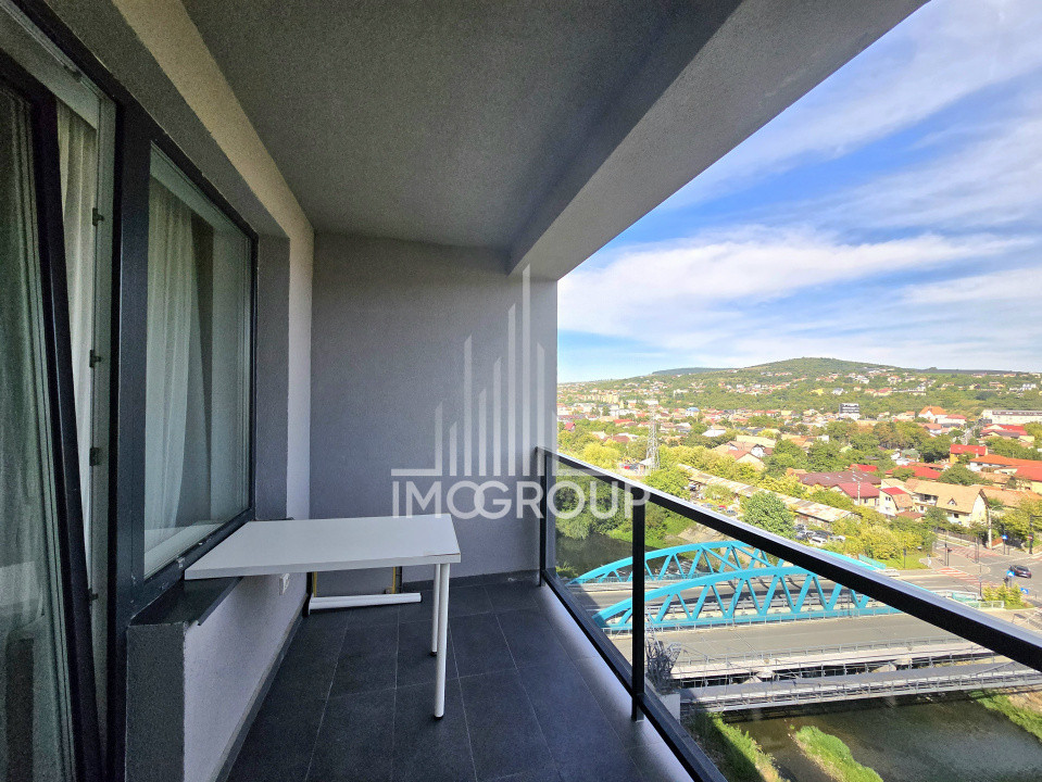 Apartament modern cu 2 camere,  vedere panoramică către Someș