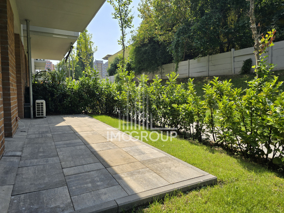 Apartament cu grădină privată -prima închiriere |60 mp| garaj subteran 