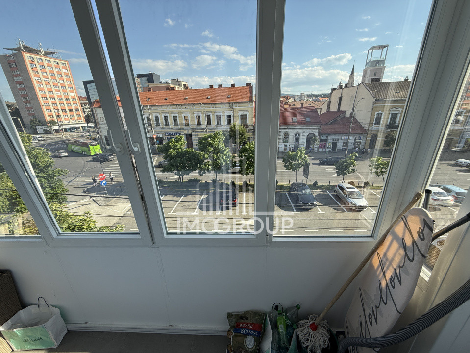 Apartament Ultracentral | 2 camere decomandate | Lux | Etaj 2 | Balcon 