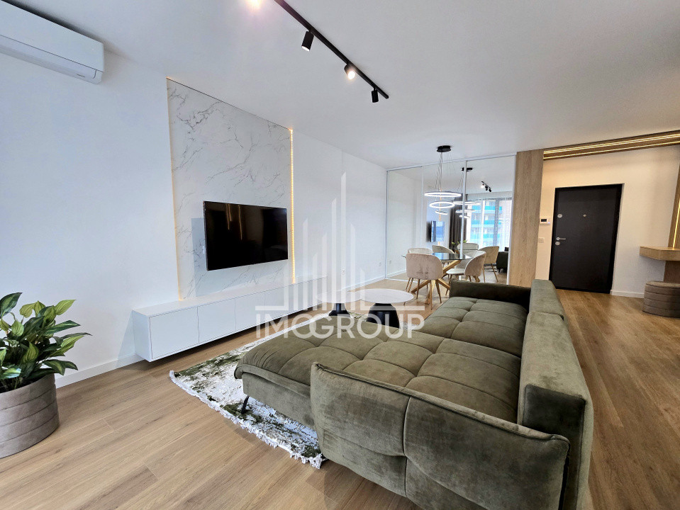 Apartament superb, 2 camere, prima închiriere, cu design modern și view 