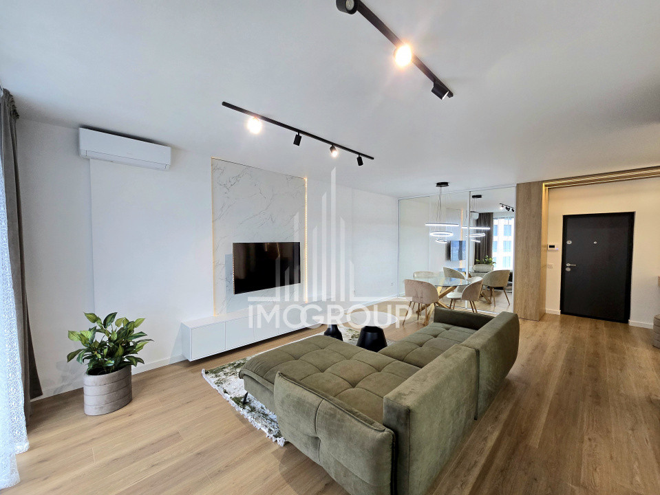 Apartament superb, 2 camere, prima închiriere, cu design modern și view 