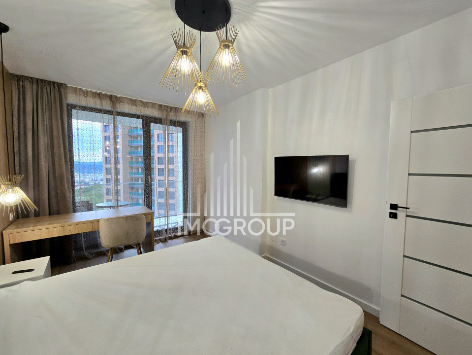 Apartament superb, 2 camere, prima închiriere, cu design modern și view 