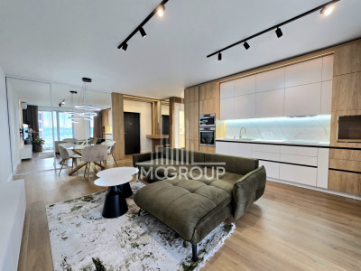 Apartament superb, 2 camere, prima închiriere, cu design modern și view 