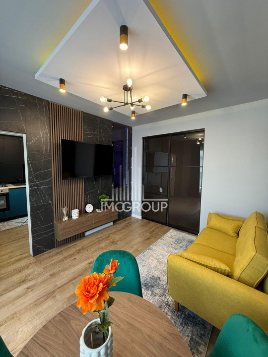 Apartament 3 camere, 53 mp + terasă 14 mp, mobilat, Florești Terra