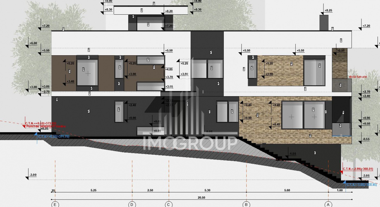 Duplex modern NZEB cu rooftop panoramic și garaj, situat pe o stradă liniștită, 