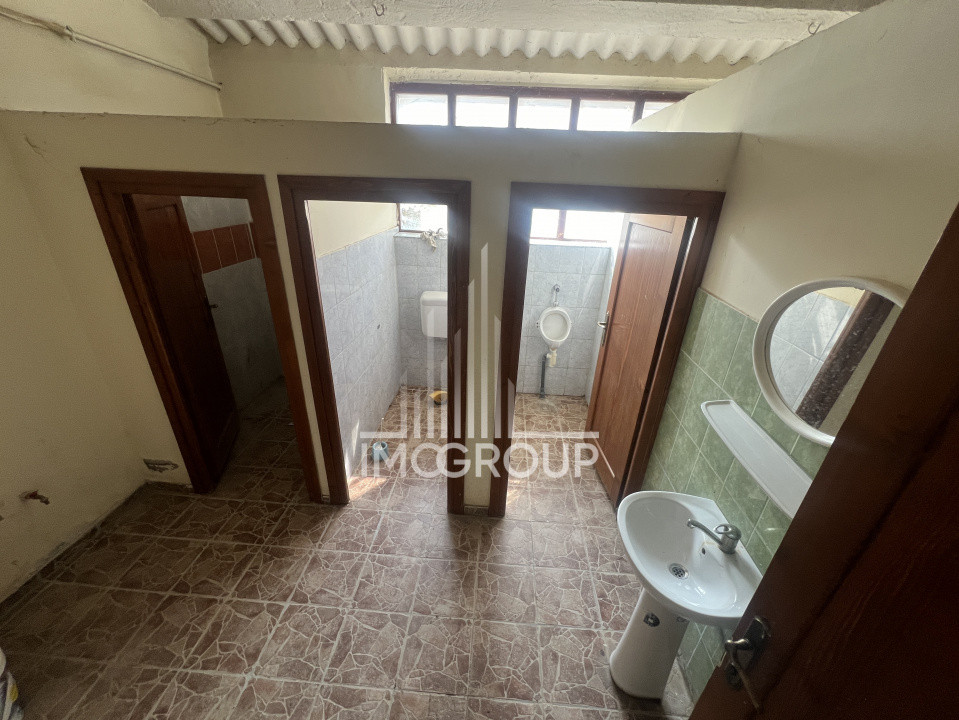 Hală producție 1600 mp – fostă tâmplărie lemn, utilată, exaustare + centrală 