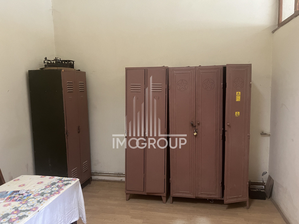 Hală producție 1600 mp – fostă tâmplărie lemn, utilată, exaustare + centrală 