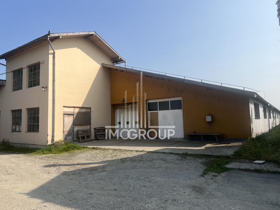 Hală producție 1600 mp – fostă tâmplărie lemn, utilată, exaustare + centrală 