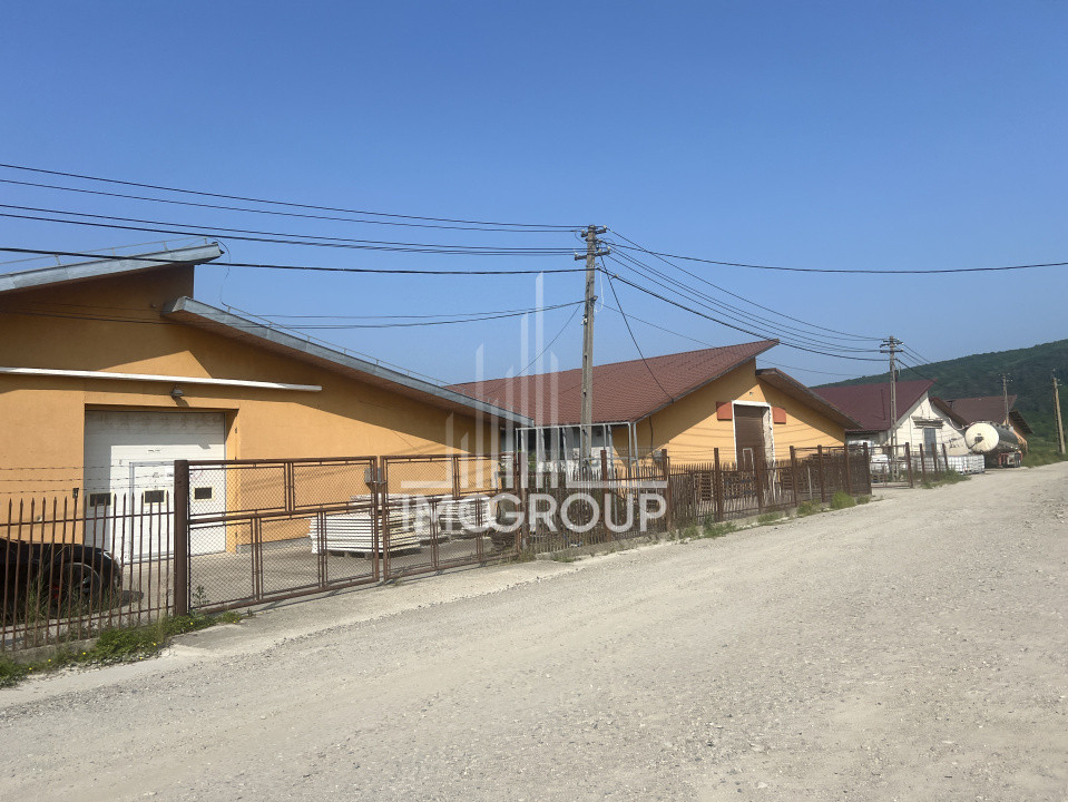Hală producție 1600 mp – fostă tâmplărie lemn, utilată, exaustare + centrală 