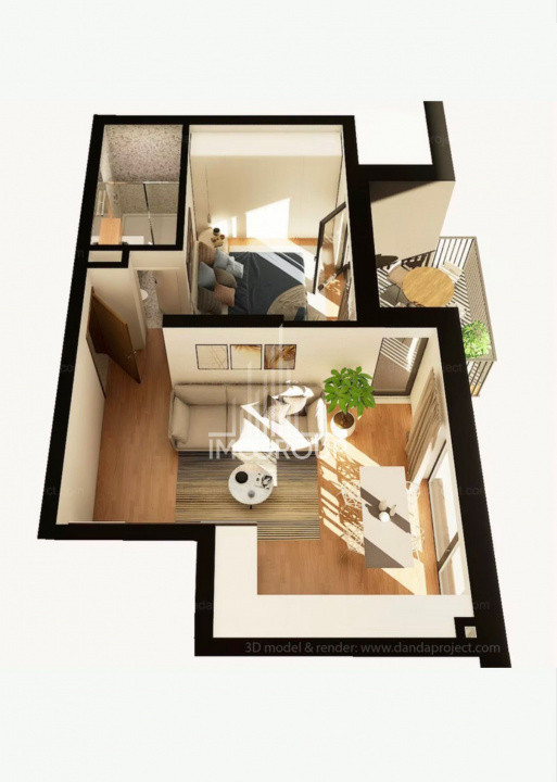 Apartament ultrafinisat 45 mp, mobilat și utilat, Între Lacuri – 198.000 € 