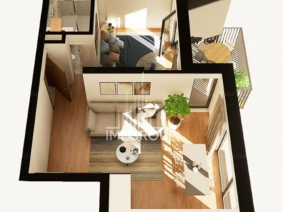 Apartament ultrafinisat 45 mp, mobilat și utilat, Între Lacuri – 198.000 € 