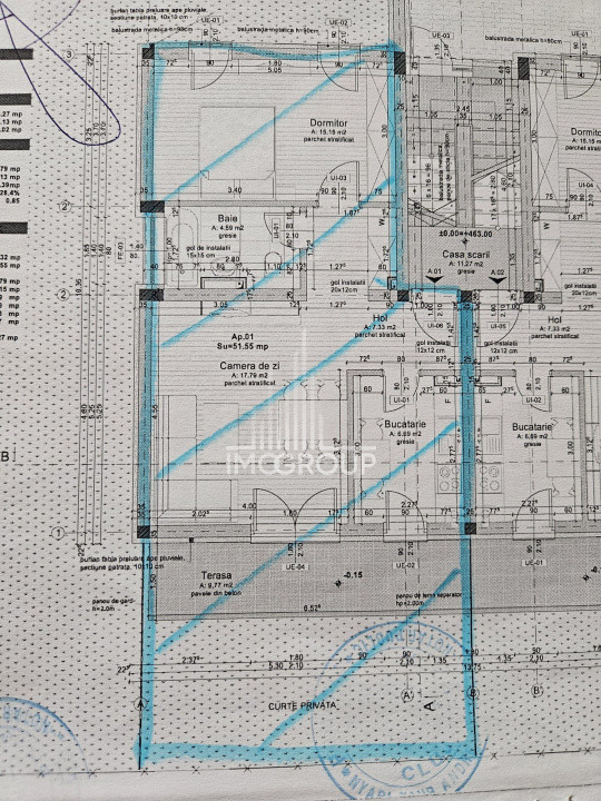 Vanzare apartament 2 camere cu grădină privată în Bună Ziua 