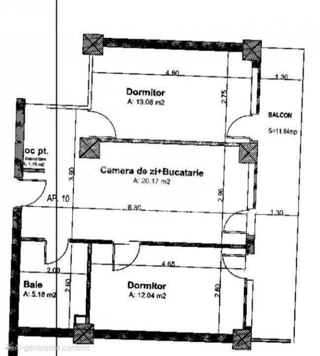 Apartament 3 camere de închiriat 0%
