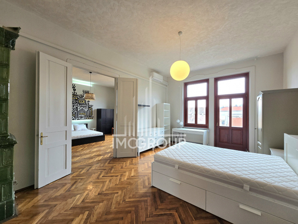 Apartament de inchiriat 3 camere, 2 bai, parcare - Ultracentral