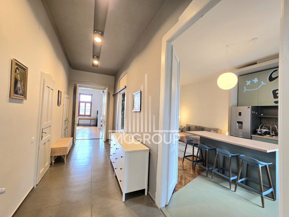 Apartament de inchiriat 3 camere, 2 bai, parcare - Ultracentral