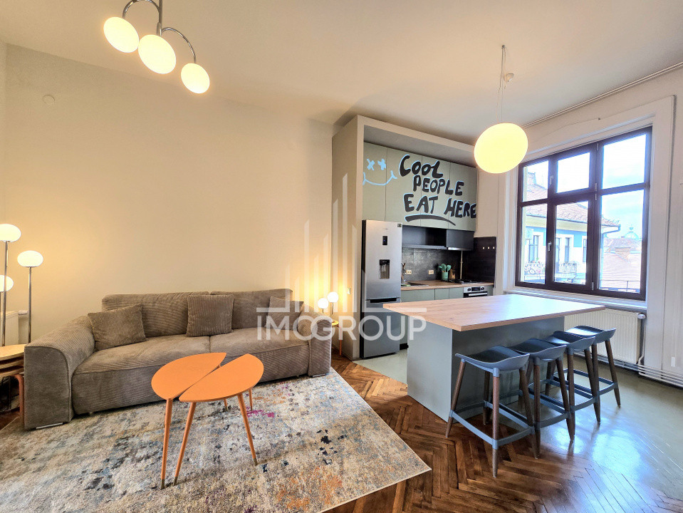 Apartament de inchiriat 3 camere, 2 bai, parcare - Ultracentral