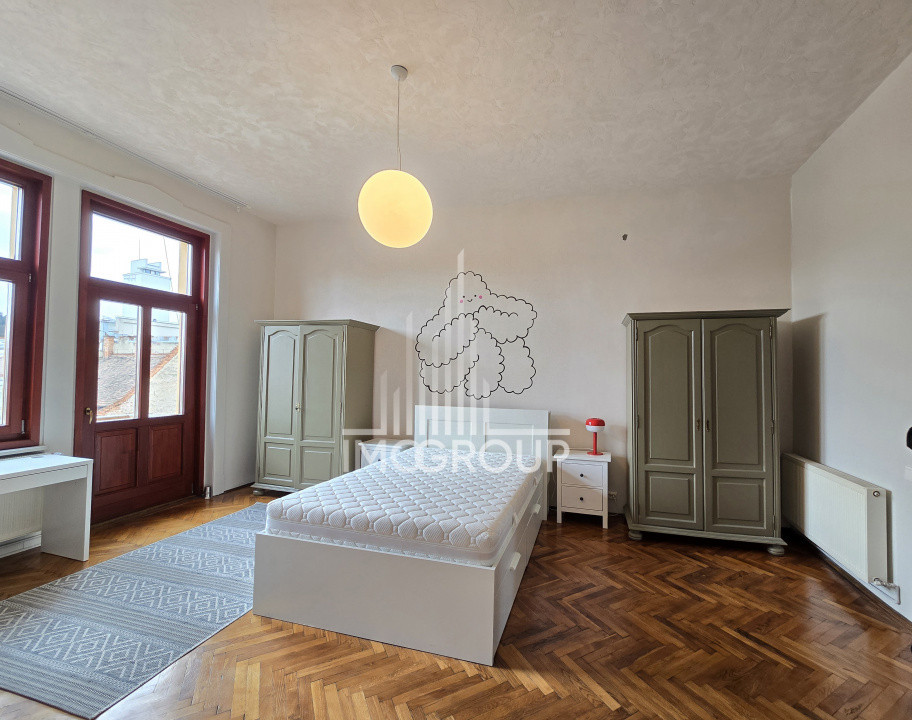 Apartament de inchiriat 3 camere, 2 bai, parcare - Ultracentral