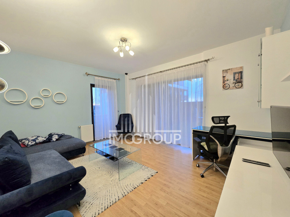 Apartament 2 camere de inchiriat cu gradina de 40 mp si parcare