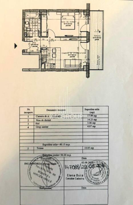 Apartament 2 camere de vânzare – Bonjour,  Buna Ziua | Terasă 10 mp