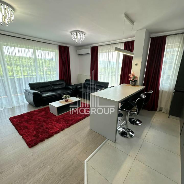 Inchiriere apartament elegant 3 camere , 2 bai & terasă , view 
