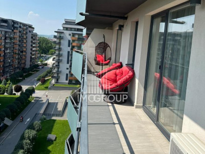 Inchiriere apartament elegant 3 camere , 2 bai & terasă , view 
