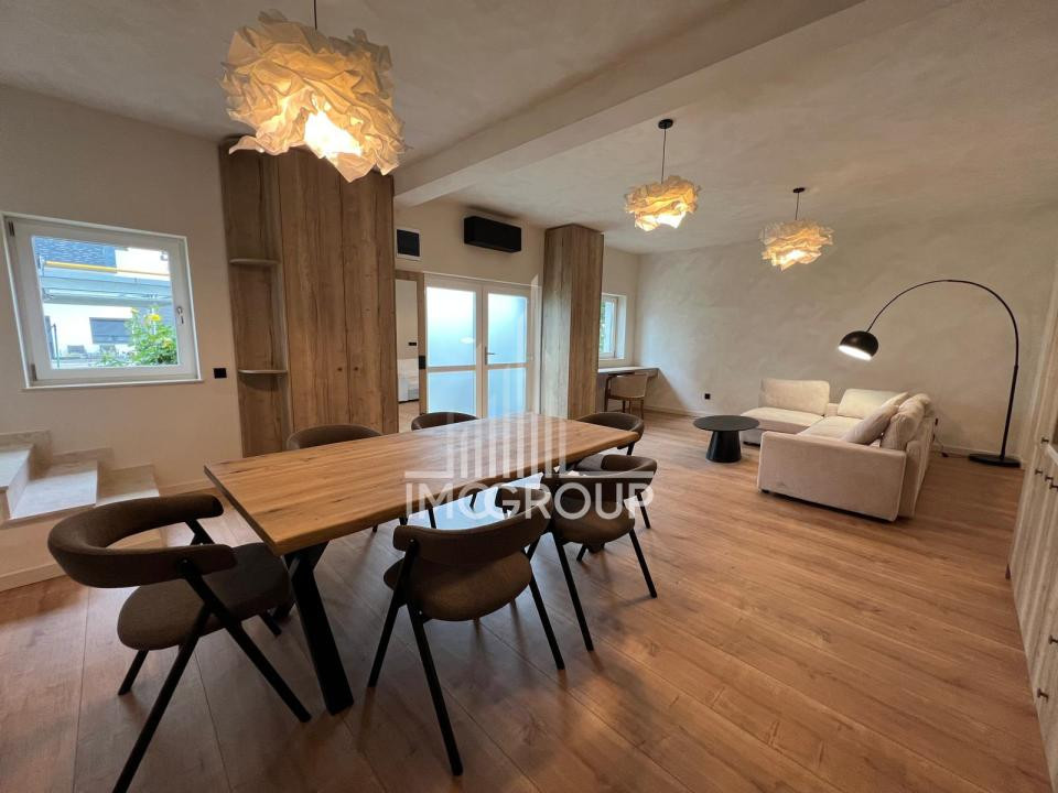 Duplex modern de închiriat | 100 mp utili | 2 dormitoare | 2 băi | Parcare