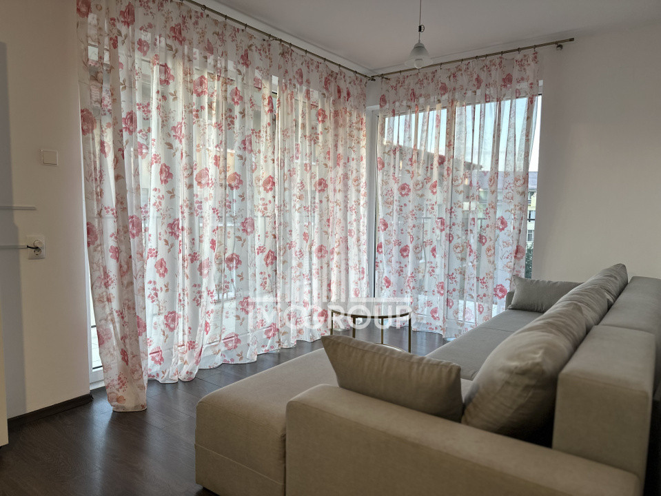Disponibil din 30 August. Apartament cu 2 dormitoare, str. Florilor, Florești