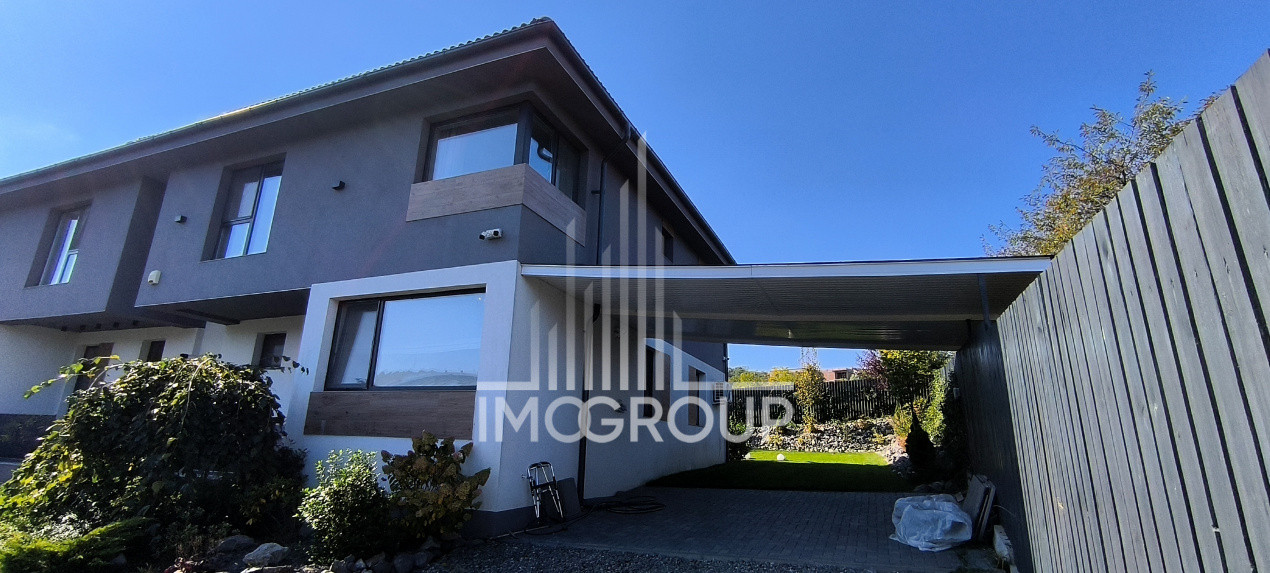Duplex de închiriat în Borhanci 140 mp utili + terasă 30 mp + teren 523 mp