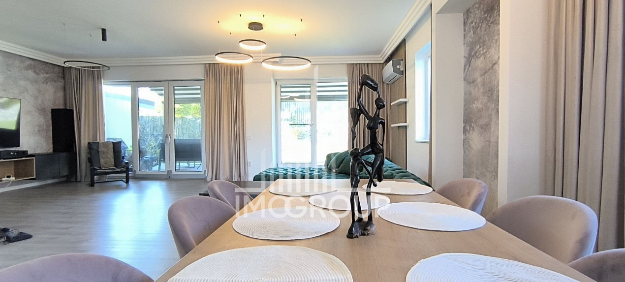 Duplex de închiriat în Borhanci 140 mp utili + terasă 30 mp + teren 523 mp
