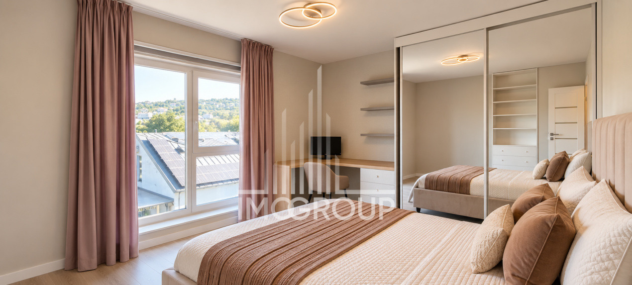 Duplex de închiriat în Borhanci 140 mp utili + terasă 30 mp + teren 523 mp