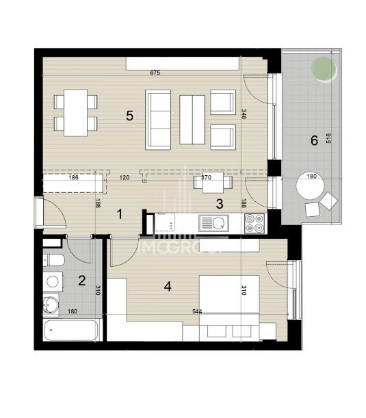 De vanzare apartament 2 camere Record Park Parcare